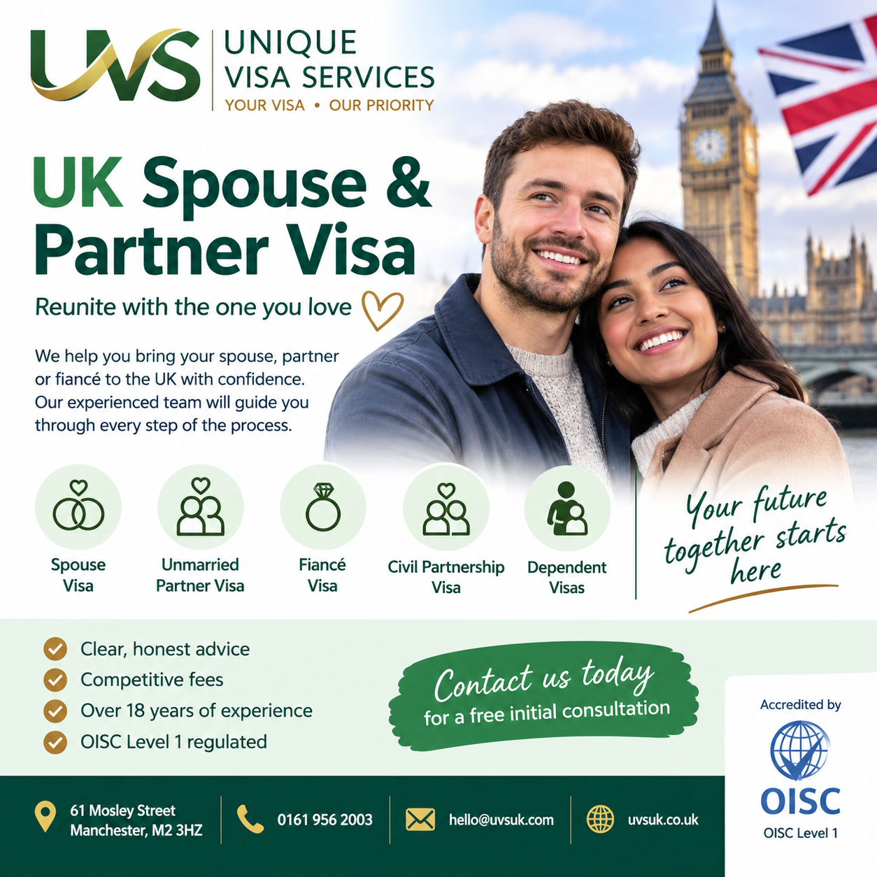 UK Spouse and Partner Visa services in the UK – Unique Visa Services